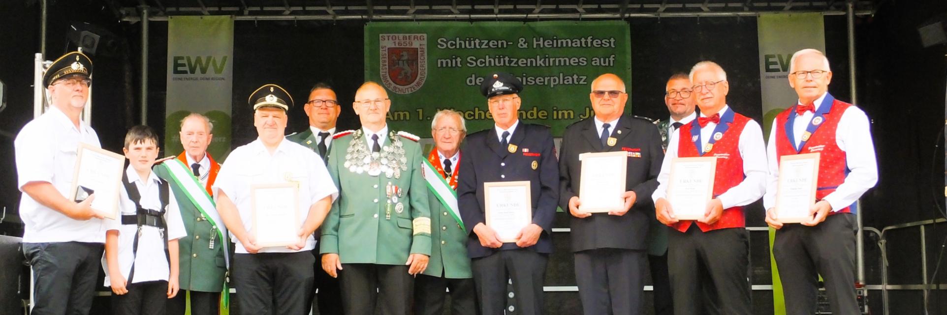 Musikerauszeichnung an verdiente Musiker