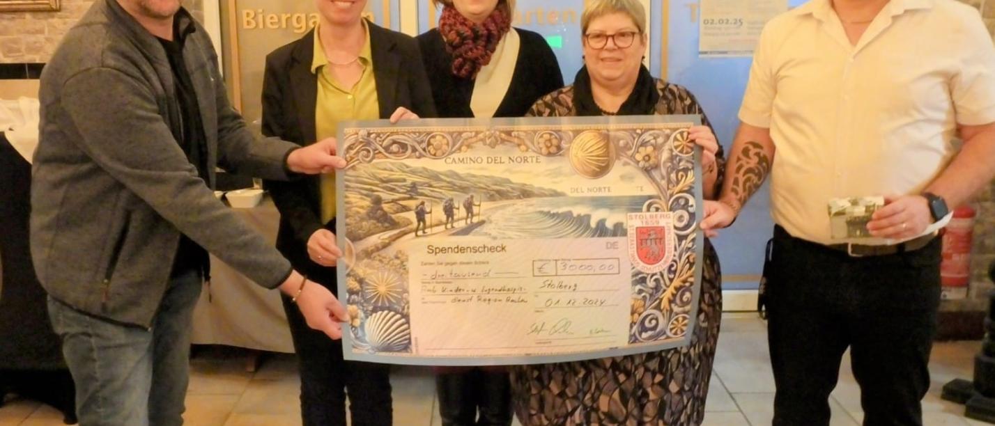 Spendenübergabe Sponsorenpilgern 2024