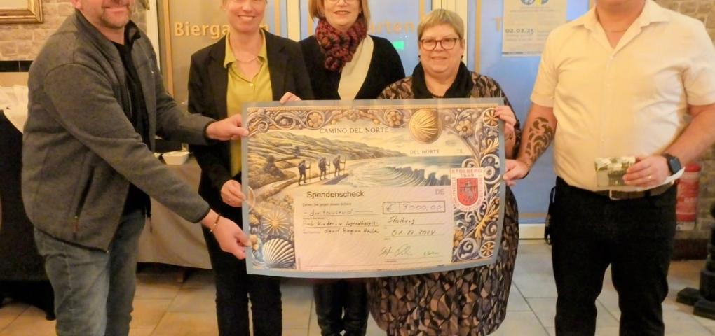 Spendenübergabe Sponsorenpilgern 2024