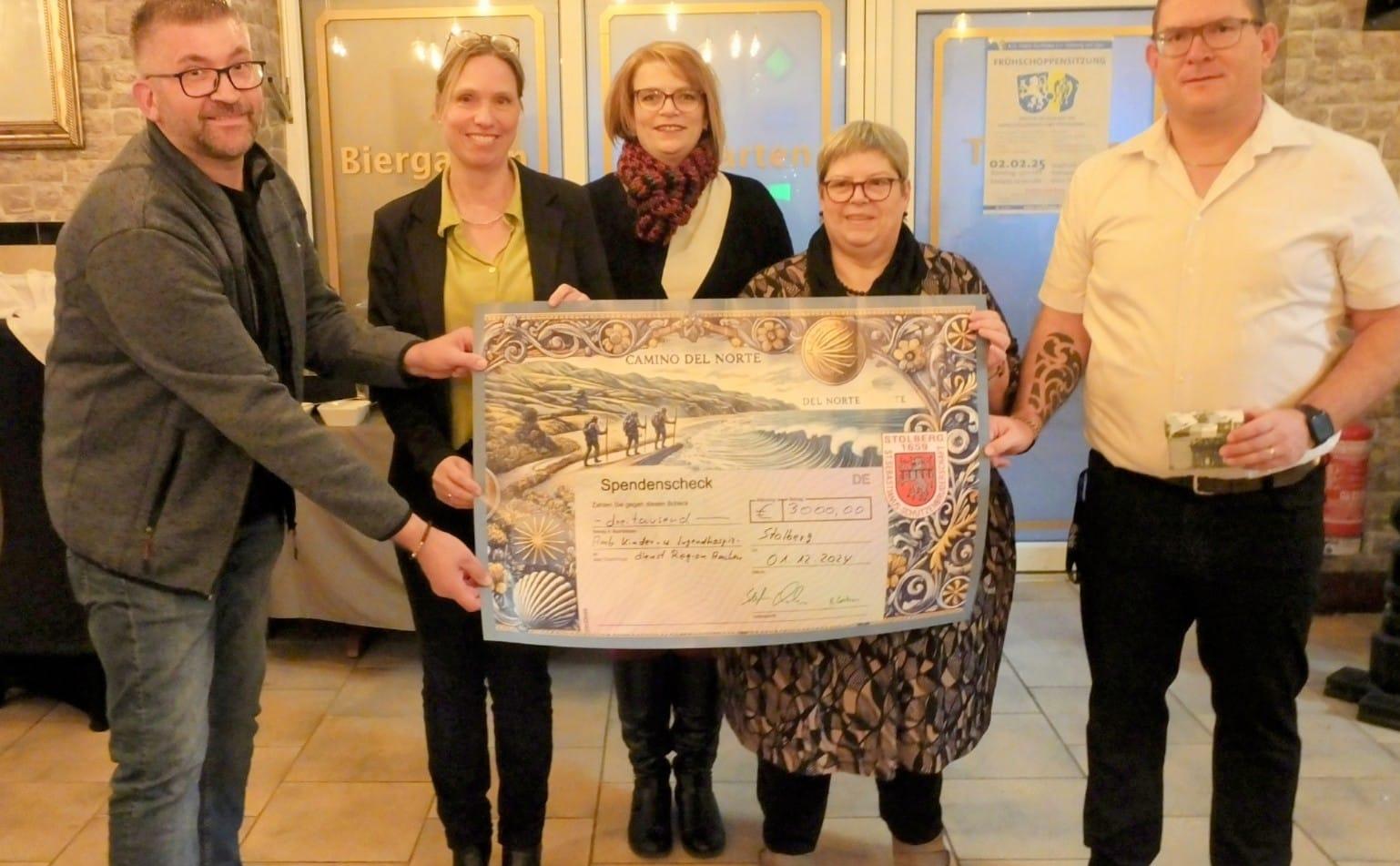 Spendenübergabe Sponsorenpilgern 2024