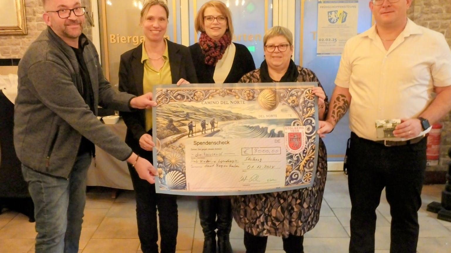 Spendenübergabe Sponsorenpilgern 2024
