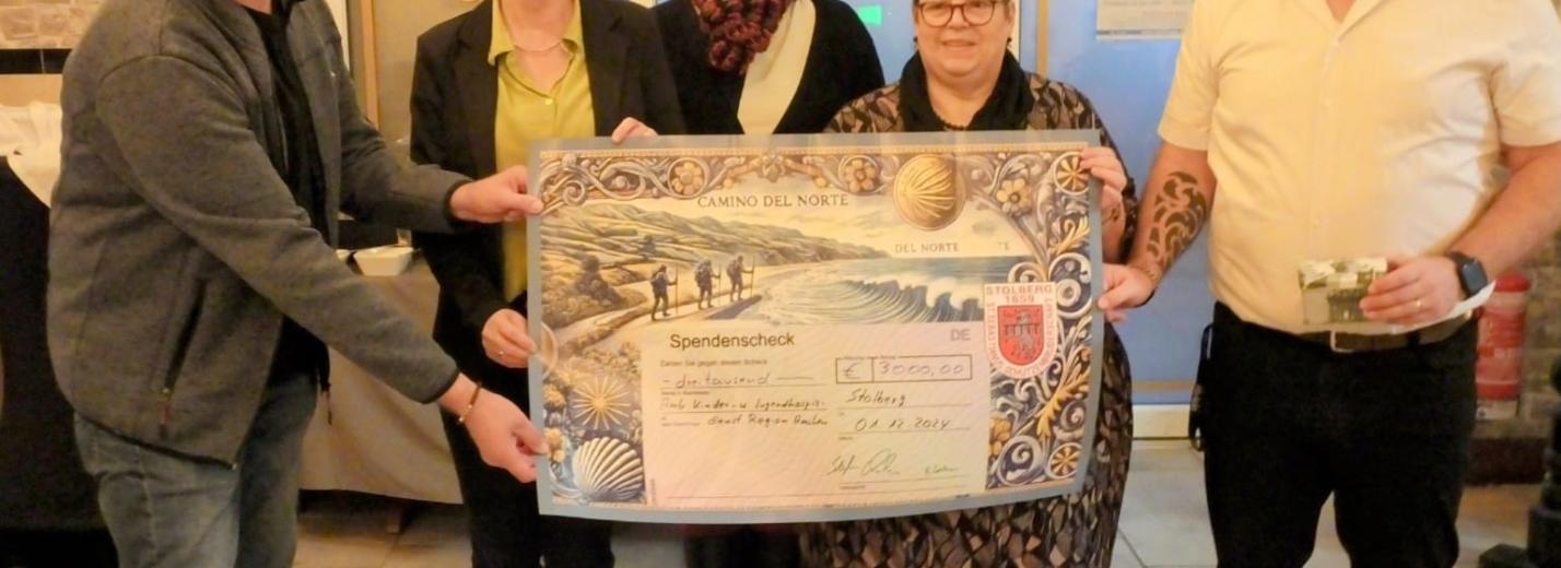 Spendenübergabe Sponsorenpilgern 2024