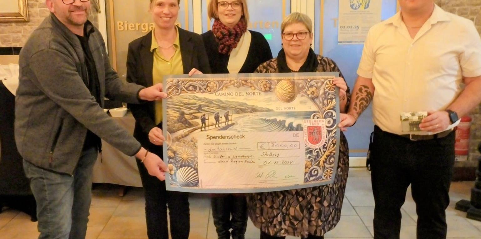Spendenübergabe Sponsorenpilgern 2024