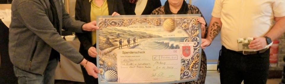 Spendenübergabe Sponsorenpilgern 2024