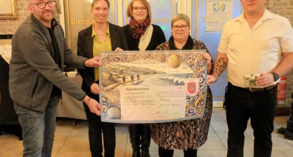 Spendenübergabe Sponsorenpilgern 2024