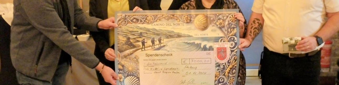 Spendenübergabe Sponsorenpilgern 2024