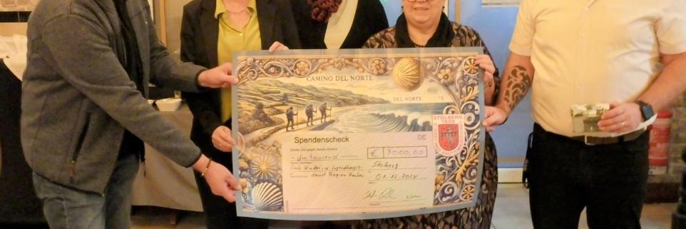 Spendenübergabe Sponsorenpilgern 2024
